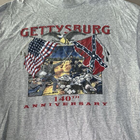 Battle of Gettysburg 140th Anniversary T Shirt size Men's XL Civil War - Picture 2 of 5